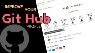 Github Profile Readme (Markdown template) | Improve Your Github profiles