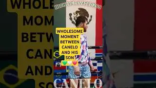 WHOLESOME MOMENT BETWEEN CANELO AND HIS SON 💚🤍❤️#HighlyElevated369 #canelo #boxing #boxingtraining