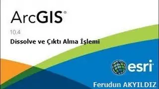 ArcGIS Dissolve ve &Ccedil;ıktı Alma işlemi