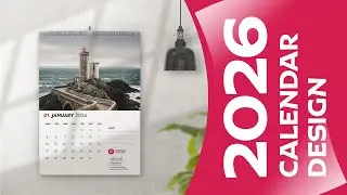 2026 Calendar Design Adobe InDesign 2025.
