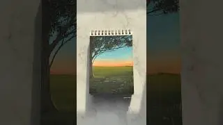 Paint a beautiful sunset with me✨ #painting #shortvideo #youtubeshorts #drawing