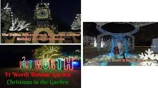 Christmas in North Texas - Dallas Arboretum Ft Worth Botanical Garden and Frostival