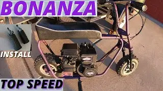 Bonanza Minibike top speed and footpeg install