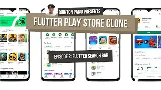 Flutter Google Play Store Clone Ep 2: Flutter Search Bar Package