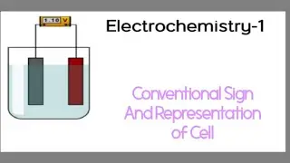 Electrochemistry-1 Lec 5 : Conventional Sign and Representation of Cell