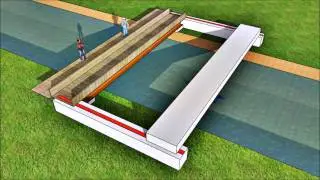 Single Span Precast Bridge built without a crane