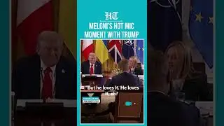 Meloni Caught On Hot Mic With Trump During Candid Exchange | #shorts
