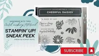 Stampin' Up! SNEAK PEEK Fresh as a Daisy Suite Card Tutorial - Handmade with Tara