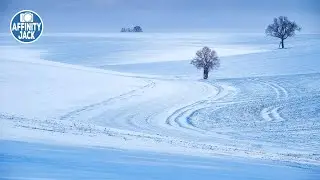 Affinity - minimalistische Winterlandschaft & 4 Methoden Schnee richtig zu belichten