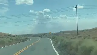 Storm Clouds southwest of McKittrick, California from SB Highway 33