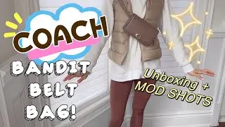 COACH BANDIT BELT BAG 👍 Unboxing + Try On + MOD Shots
