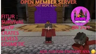 ADA CUSTOM ENCHANT NYA 😋 | OPEN MEMBER SERVER MINECRAFT 1.21 SURVIVAL INDONESIA | SKUY JOIN