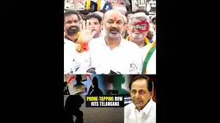 BJP MP Bandi Sanjay Slams KCR & KTR Over Phone Tapping Issue.