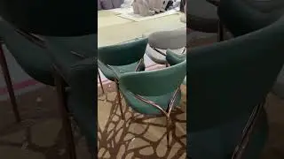 Customized Unique Luxury Dining Chairs with Shiny Rose Gold Frame #instahome #furniture #chair