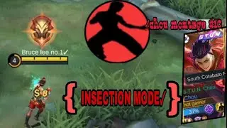 Bruce lee✓Chou montage#10{INSECTION MODE✓} ||MLBB..