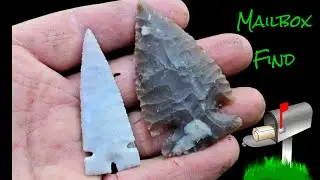 Mailbox Find From My Friend James Julian, Flintknapping Stone Arrowheads.