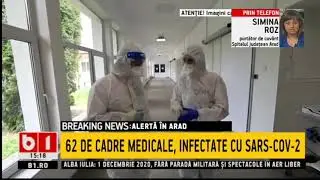 Focar in Spitalul din Arad. 62 cadre medicale infectate_Stiri B1_13 Noiembrie 2020