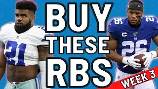 6 BUY LOW Running Backs & more! Week 3 Fantasy Football Trade Targets