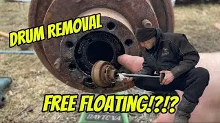 Remove Brake Drums from a Full Floating Axle- Chevy