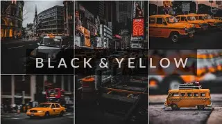 Black and Yellow Urban Preset Lightroom Mobile Tutorial