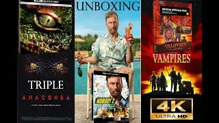 Triple unboxing 4k #anaconda #nobody2 #vampires