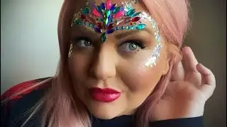How to do a quick Festival Face Gem & Glitter Design | Tutorial