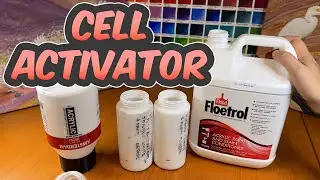 How to make cell activator with Amsterdam Titanium white and Australian Floetrol for acrylic pour