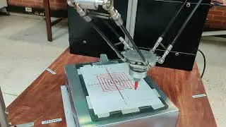 UNAL Delta robot -  Dibujo cuadrados conc&eacute;ntricos con velocidad r&aacute;pida