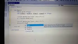 VB code that accepts two numbers then add,subtract,multiply,divide then at the same time -Console