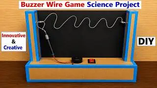 buzzer wire game science project working model for science exhibition diy - howtofunda @craftpiller