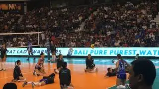 Team BaliPure Warm up against Pocari