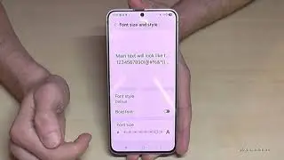 Samsung Galaxy S25 FE: How to change the Text size (Font size)? Tutorial