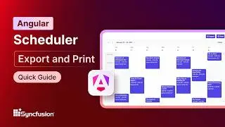 Angular Scheduler: Export and Print Feature Walkthrough