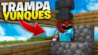 HICE una TRAMPA con YUNQUES en Minecraft ⚒️