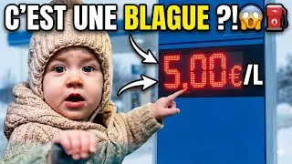 M&Ecirc;ME LE B&Eacute;B&Eacute; N'EN REVIENT PAS ! 😱⛽ #inflation 
