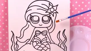 Peinture Princesse Sir&egrave;ne Ariel Crafts