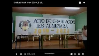 Graduación de 4º de ESO A, B y E.