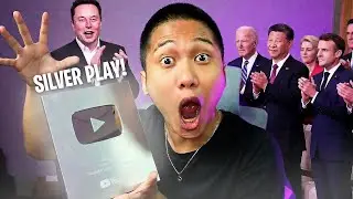 SILVER PLAY BUTTON + GTA RP!! #trickster