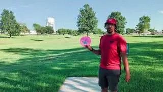 Playing Disc Golf in Ottawa, Kansas. B9