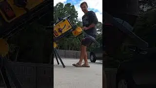 Dewalt Rolling Table Saw #dewalt #carpenter #woodworking #handyman #diy