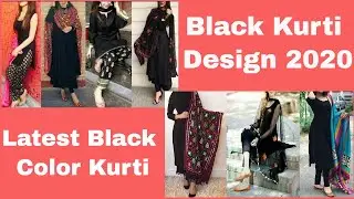 Beautiful Black Kurti Design 2020 Girl | Unique Plain Black Kurti Design Idea's | Top trendy fashion