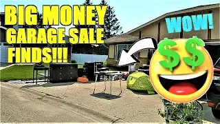 Ep494:  THESE BIG MONEY GARAGE SALE FINDS WILL SHOCK YOU!!  🤯🤯🤯  Garage Sale Antique Shop with me!