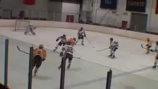 Alekos Polis scores 2nd against Rider University assisted by Robert Willwerth