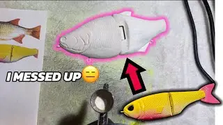 Throwback Baits Pink Lemonade Remake | Custom Lure painting