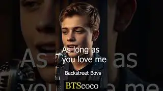 Donald is singing  ' As long as love me ' Backstreet Boy '   Cover 03