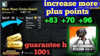 how to increase more plus points. how to push conqueror.🔥Tips and Tricks. battle ground Mobile India
