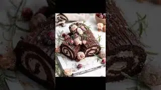 Chocolate Yule Log Cake ideas Christmas  Chocolate Yule Log Cakes make #B&ucirc;che de No&euml;l au chocolat&rdquo;