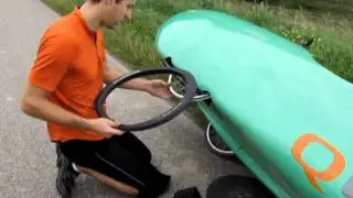 Velomobiel.nl - flat tire with a velomobile