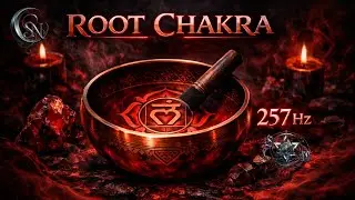 ROOT CHAKRA HEALING &bull; 257 Hz &bull; GROUNDING &bull; SAFETY &bull; STABILITY 🔴 #singingbowls 
