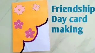 How to make a friendship day card/ Easy friendship day card at home/DIY/AD Crafts/